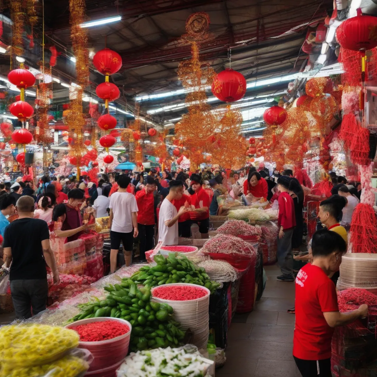 Chợ Bến Thành ngày tết